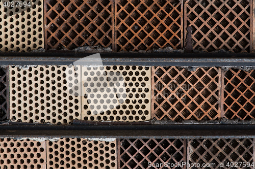 Image of close up of red brick wall background