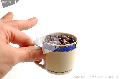 Image of coffee beans cup