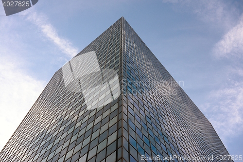 Image of Skyscrapers against blue sky