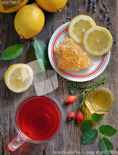 Image of Rosehip tea with lemon