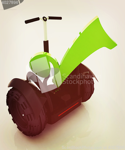 Image of The best choice personal and ecological transport. 3D illustrati