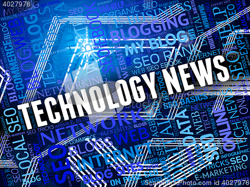 Image of Technology News Represents Social Media And Electronic