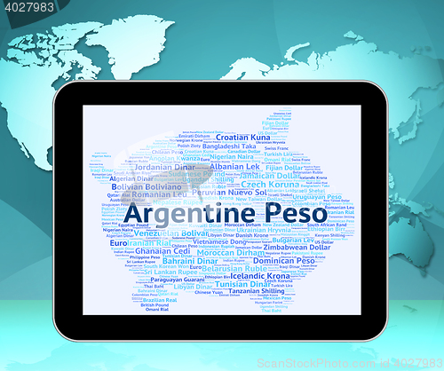 Image of Argentine Peso Shows Worldwide Trading And Argentina