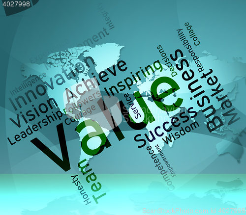 Image of Value Words Means Quality Assurance And Approve