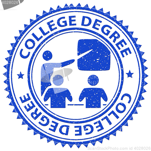 Image of College Degree Means Stamp Degrees And Education