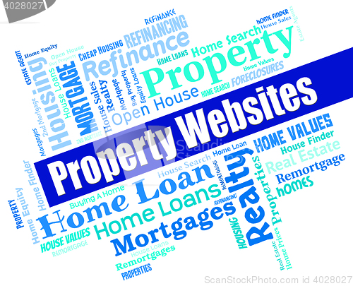 Image of Property Websites Indicates Real Estate And Habitation