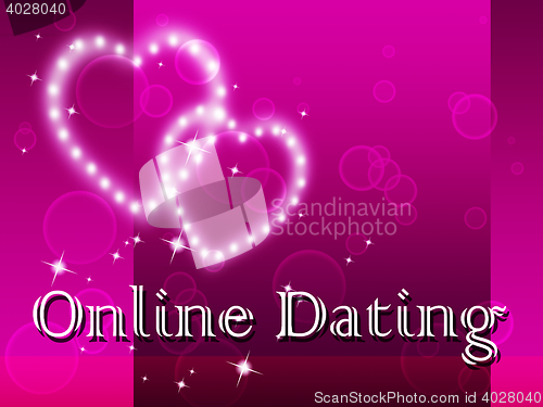 Image of Online Dating Indicates Web Site And Dates