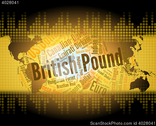 Image of British Pound Represents Worldwide Trading And Broker