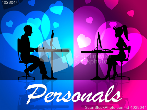 Image of Personals Online Means Web Site And Classifieds