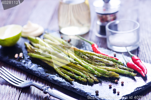 Image of fried asparagus