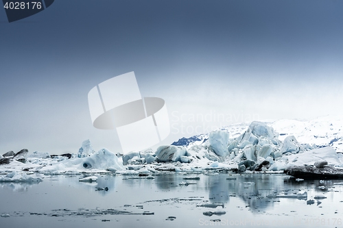 Image of Icebergs at glacier lagoon 