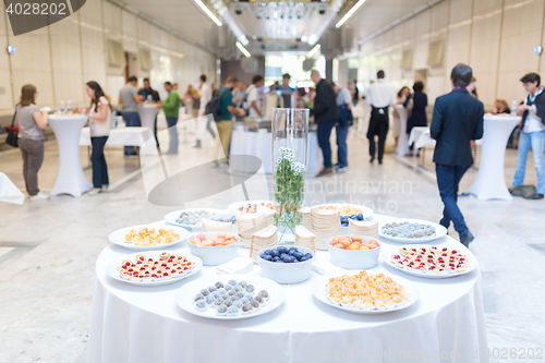 Image of Coffee break at conference meeting.