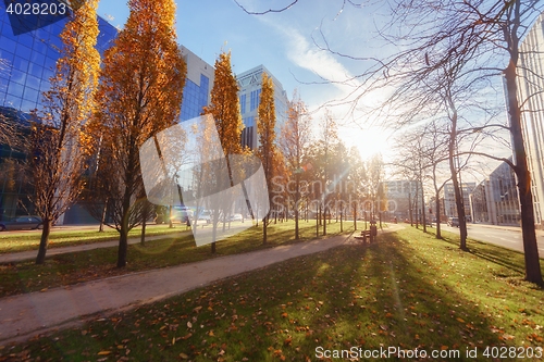 Image of The modern part of city centre in Brussels