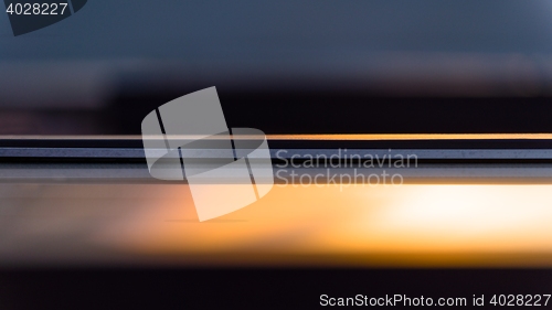 Image of Roof tile over blue sky