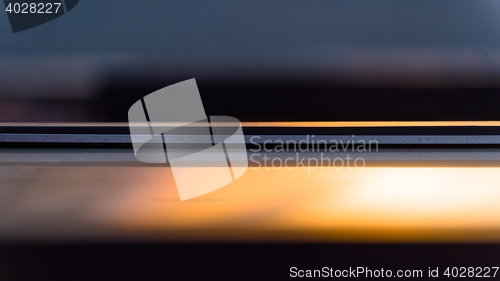 Image of Roof tile over blue sky