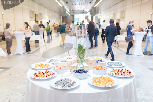 Image of Coffee break at conference meeting.