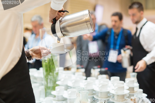 Image of Coffee break at conference meeting.