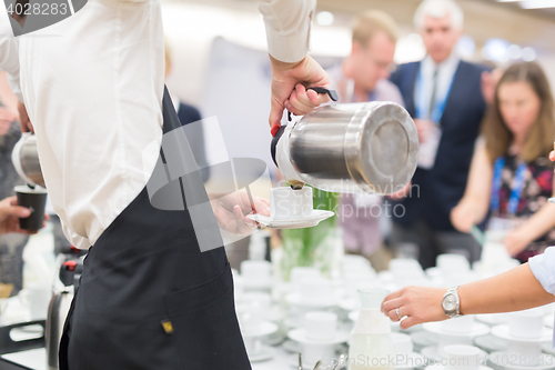 Image of Coffee break at conference meeting.