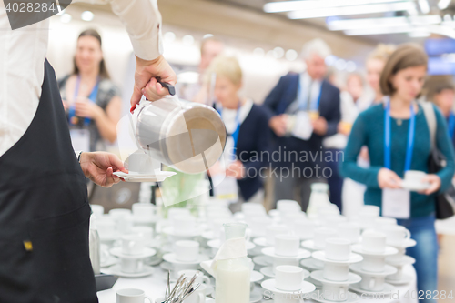 Image of Coffee break at conference meeting.