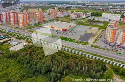 Image of Residential district. Shopping center. Tyumen