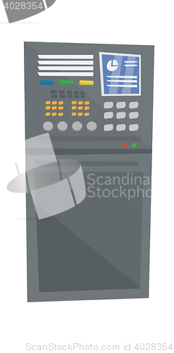 Image of Industrial control panel vector illustration.