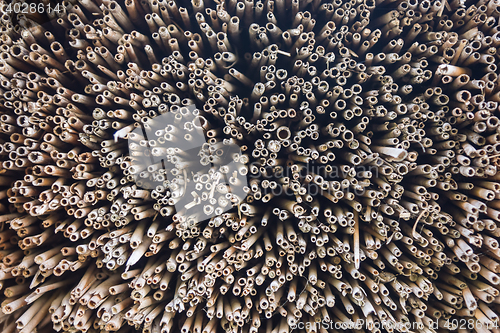 Image of Background from a variety of thatched reeds