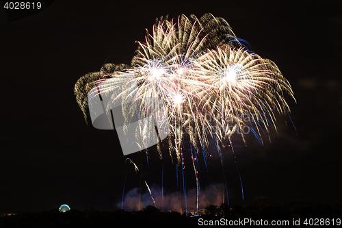 Image of Huge bright fireworks