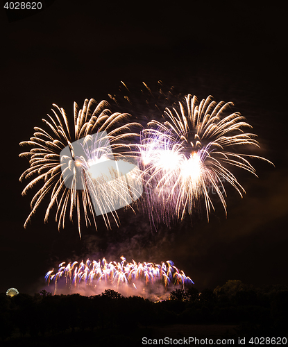 Image of Huge bright fireworks