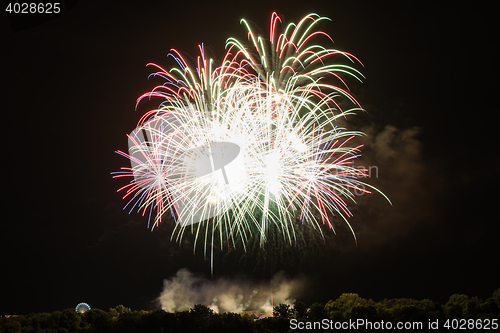 Image of Huge bright fireworks