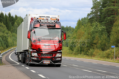 Image of Show Truck MAN TGX on Rural Road