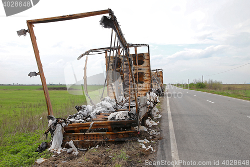 Image of Trailer After Fire