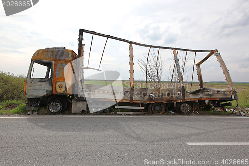 Image of Truck Fire Damage