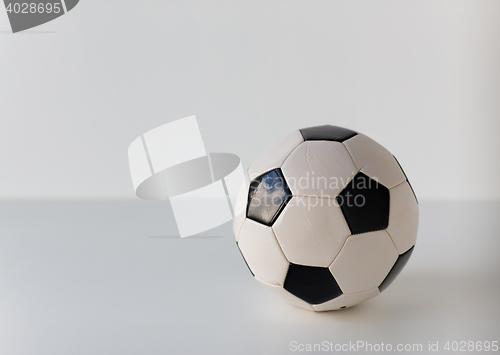 Image of close up of football or soccer ball