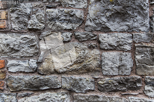 Image of close up of old brick or stone wall background