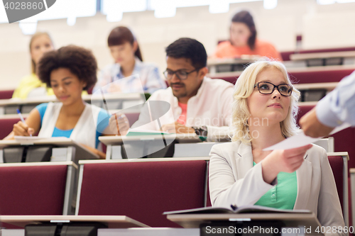 Image of group of international students in lecture hall