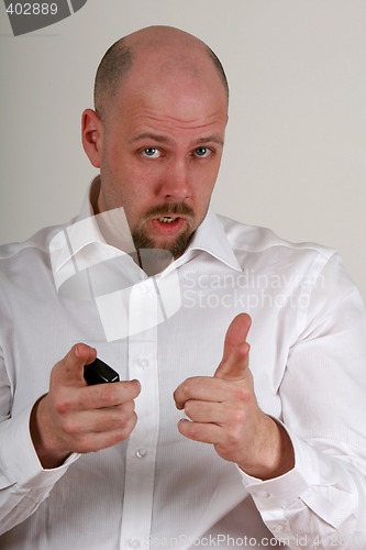 Image of man pointing