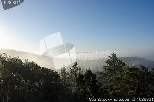 Image of fog over the valley