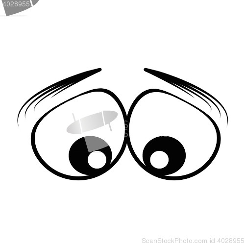 Image of cartoon eyes.sad