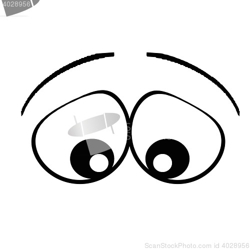 Image of cartoon eyes.sad