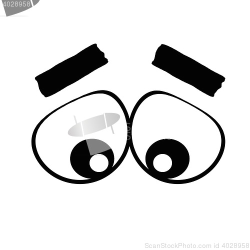 Image of cartoon eyes.sad