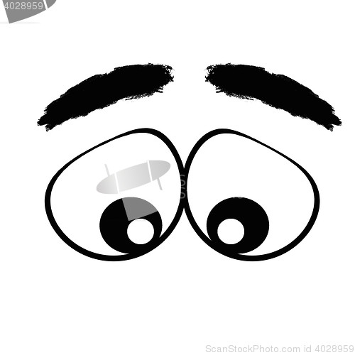 Image of cartoon eyes.sad