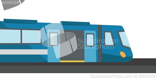 Image of Modern high speed train vector illustration.