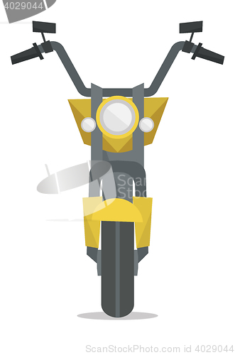 Image of Classic retro motorcycle vector illustration.