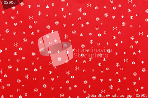 Image of snowflakes and red