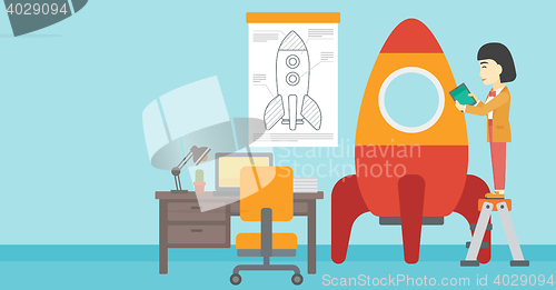 Image of Business start up vector illustration.