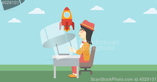 Image of Business start up vector illustration.