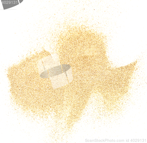 Image of sand on white
