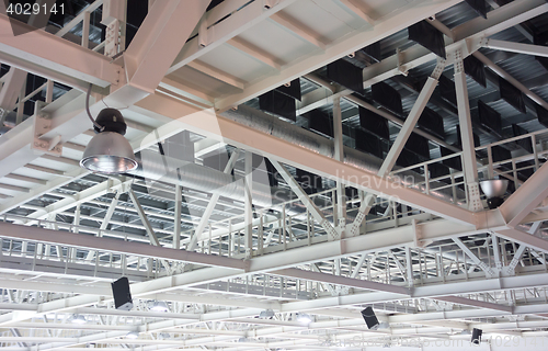 Image of ceiling in stadium