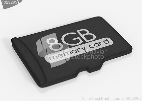 Image of MicroSD memory card. 