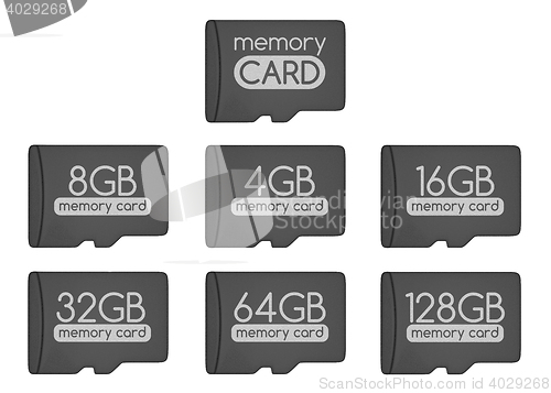 Image of MicroSD memory cards set